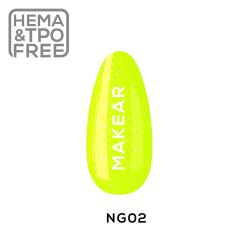 Makear NG02 Gel Polish Neon Glitter Ibiza 8 ml