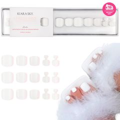 Kiara Sky xPress Pro Acrylic Toe Press-on Nails Arctic
