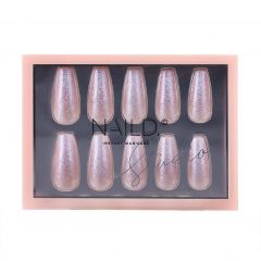 NAILD Press-On Nails Glitter Extra Long