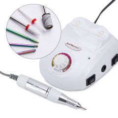 Nailphora Nagelfräser Set für Maniküre & Pediküre 65W Weiß DM208