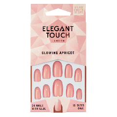 Elegant Touch Glowing Apricot Nails