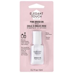 Elegant Touch Pink Brush On Nail Glue