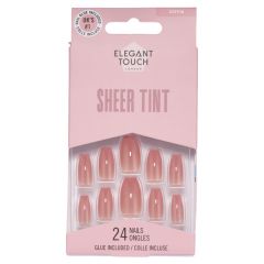 Elegant Touch False Nails Sheer Tint Rosewood Blush