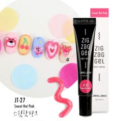 Jello Jello Zig Zag 3D Gel JT-27 Sweet Hot Pink 10 ml