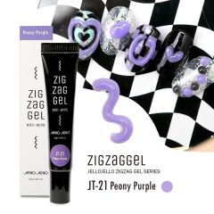 Jello Jello Zig Zag 3D Gel JT-21 Peony Purple 10 ml