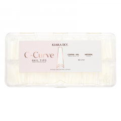 Kiara Sky C-Curve Nail Tips Coffin XXL Natural
