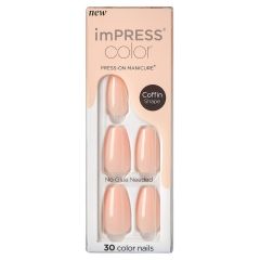 Kiss imPRESS Color Press-on Manicure Coffin Bubble Kiss