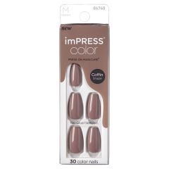 Kiss imPRESS Color Press-on Manicure Coffin Dusk Till Dawn