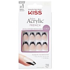 Kiss Salon Acrylic French Nails Flame