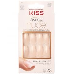 Kiss Salon Acrylic French Nude Nails Leilani