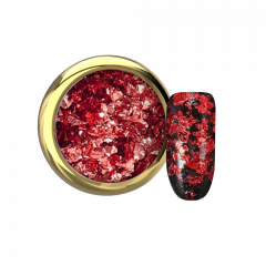 Makear Nail Art Flakes AluFlakes RedFever