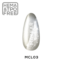 Makear MCL03 Gel Polish Silver Purr 8 ml