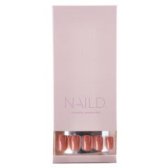 NAILD Press-On Nails Caramel Chocolate Short