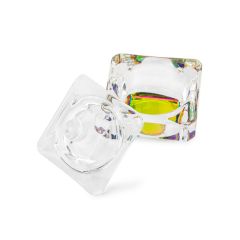 Nailphora Glass Square Dappendish Multicolor