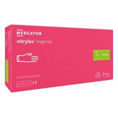 Nailphora Mercator Nitril Handschuhe Magenta Größe S