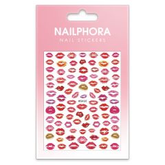 Nailphora Nail Stickers Red Lipstick Kiss