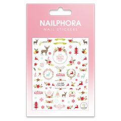 Nailphora Nail Stickers Reindeer Snowflakes