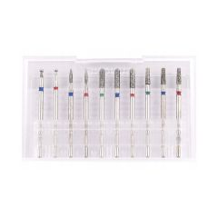 Nailphora Professionelles Diamant Nagelfräser Bit Set 10 Stück