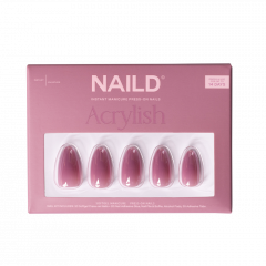 NAILD Softgel Press-On Nails Rosewood Glaze Almond