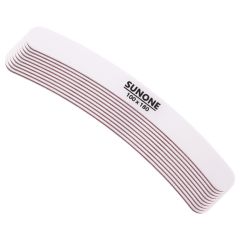 Sunone Nagelfeile Weiß Boomerang 100/180 10 Stück
