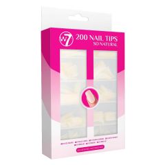 W7 Cosmetics 200 pcs Acrylic Natural Nail Tips