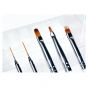 DGEL JINI Nail Brush Set + Leather Case