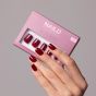 NAILD Softgel Press-On Nails Wine Short Square
