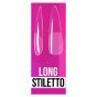 IBD Clear Soft Gel Tips Long Stiletto