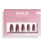 NAILD Press-On Nails Foxy Coffin Long
