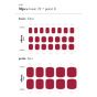 Ohora Semi-Cured Gel Nail Strips P Tint Burgundy