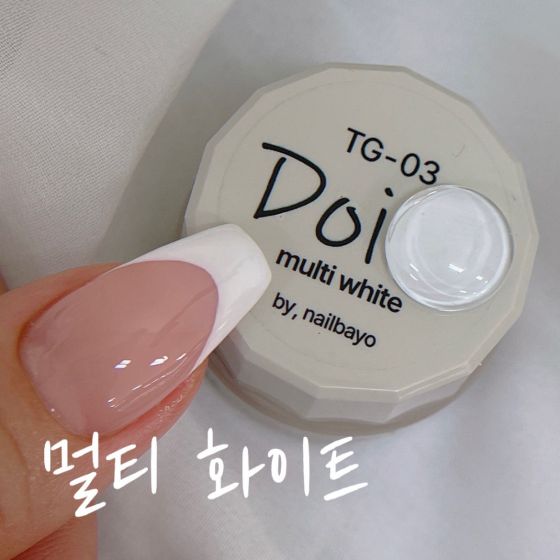Nailbayo Doi Tong Multi White Gel TG-03