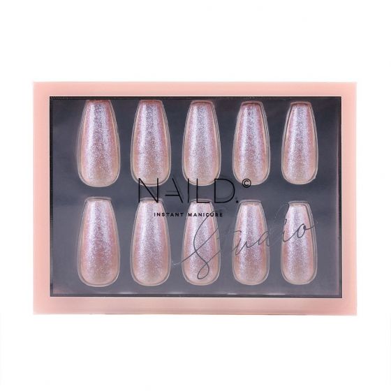 NAILD Press-On Nails Glitter Extra Long