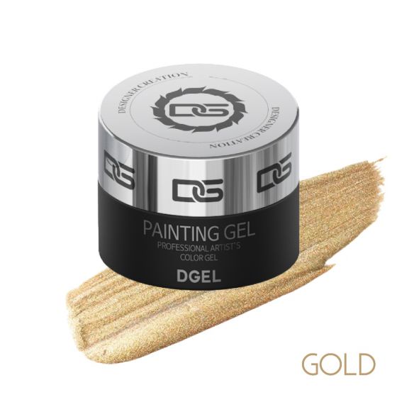 DGEL Romantic Twinkle Metal Glitter Gel Gold 3 g