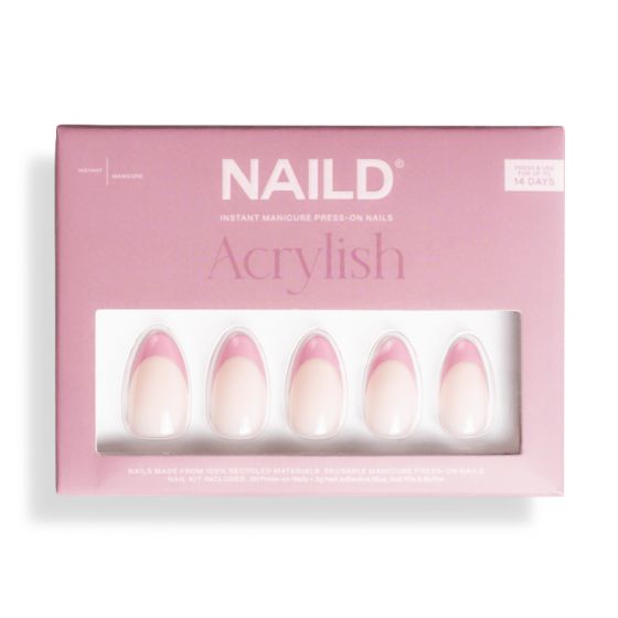NAILD Press-On Nails French Pink Almond