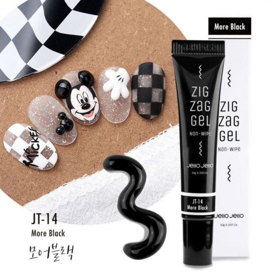 Jello Jello Zig Zag 3D Gel JT-14 More Black 10 ml