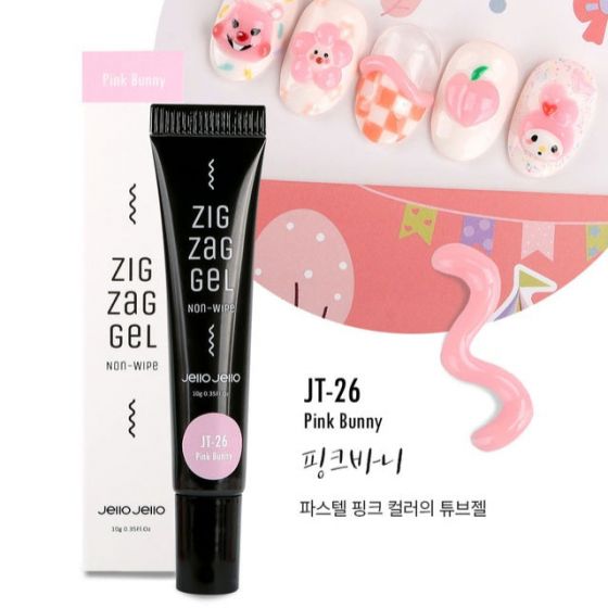 Jello Jello Zig Zag 3D Gel JT-26 Pink Bunny 10 ml