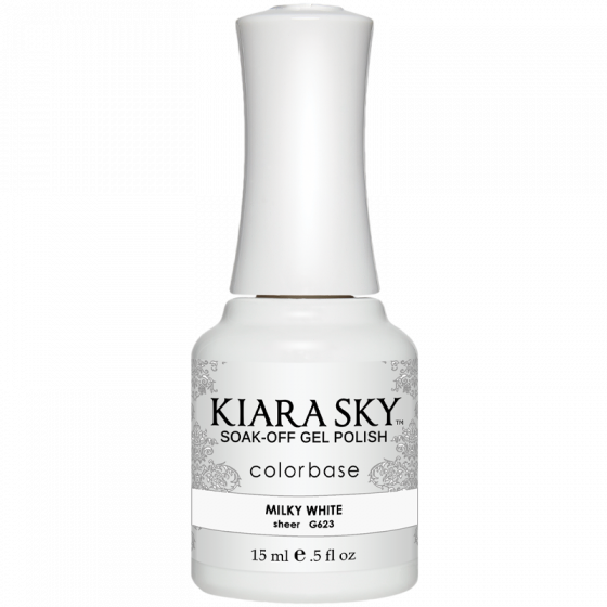 Kiara Sky Gel Polish Milky White 15 ml