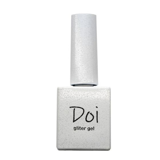 Nailbayo Doi White Silver Glitter Gel 10 ml