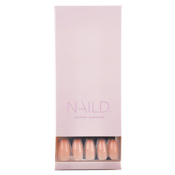 NAILD Press-On Nails Creamy Coffin