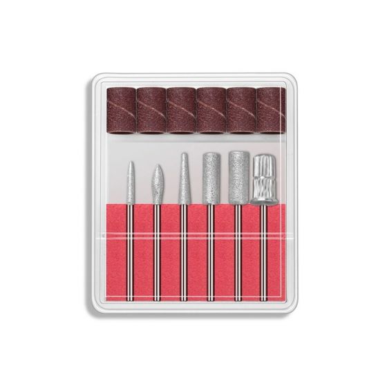 Nailphora Fräserbits & Schleifrollen Set 12 Stück