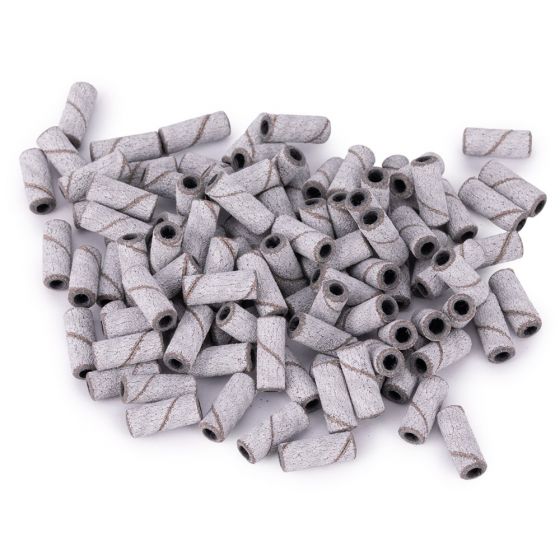 Nailphora Mini Schleifrollen für Nagelfräser Weiß 180 Körnung 50 Stück