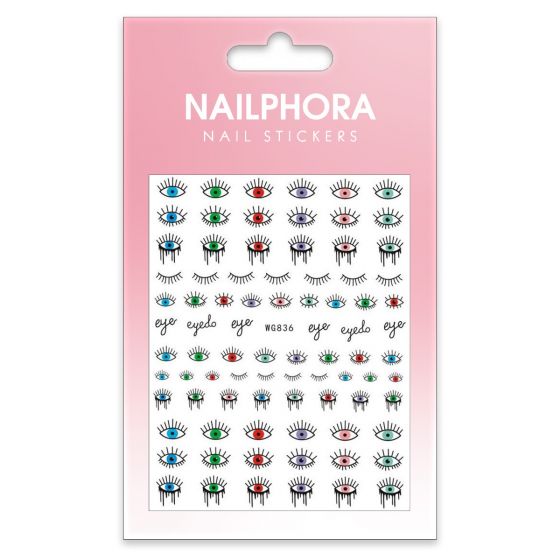 Nailphora Nail Stickers Black Drip Eye