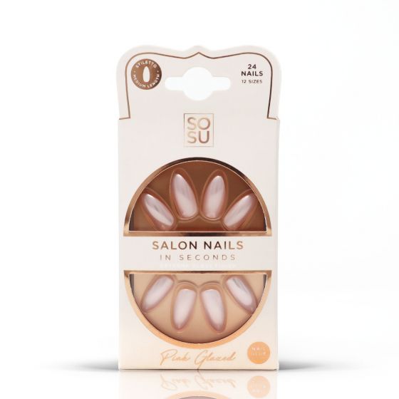 SOSU Cosmetics False Nails Pink Glazed