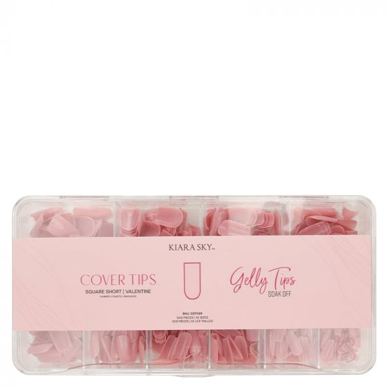 Kiara Sky Cover Gelly Tips Case Valentine Square Short